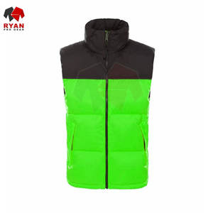 Gilet matelassé sans manches pour homme, logo personnalisé, impression, broderie, OEM ODM, gilet matelassé chaud pour la saison hivernale - Product Image 2