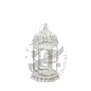 Juego de faroles de mesa hechos a mano duraderos y modernos de 2 piezas, farol decorativo colgante de Metal grande, decoración del hogar - Product Image 6