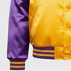 Chaquetas Varsity de Satén para Hombre de Primera Calidad, Impresión de Logotipo Personalizada, Estilo Urbano, Chaquetas Letterman con MOQ Bajo - Product Image 3
