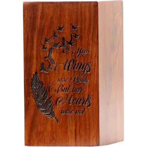 Elegant Premium Rosewood Urn <b>Box</b> Handcrafted Unique <b>Memorial</b> <b>Wooden</b> Cremation Urns from Indian Exporter and Manufacturer - Product Image 1