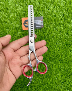 Tijeras de adelgazamiento de peluquero de salón profesional, tijeras de corte de pelo de acero inoxidable de seguridad para uso en salón - Product Image 2