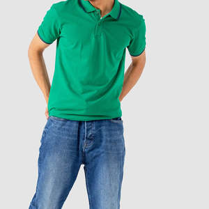 2025 Collection manches courtes pour hommes de haute qualité pour polos maillot respirant motif solide grande taille compressé - Product Image 4