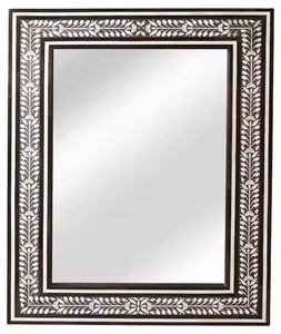 Miroir mural en incrustation d'os de meilleure qualité Miroir mural décoratif en os pour la maison par l'artisanat en croissant - Product Image 4