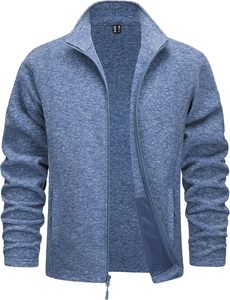 2024 hommes Sanzaf travail veste légère polaire pleine fermeture éclair col montant décontracté doux chaud manteaux avec poches Sialkot Pakistan - Product Image 3