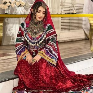<b>Tribal</b> Ethnic Vintage Kuchi <b>Dress</b>, Afghan/Pakistan Kuchi Party Traditional Multi Color <b>Dress</b> Kochi <b>Dress</b> 3095 - Product Image 6