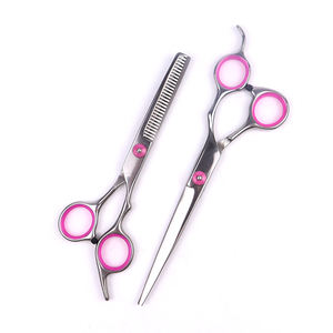 Ciseaux de rasoir professionnels sur mesure avec poignée élégante coupe de cheveux de haute qualité pour une utilisation en salon pointe de lame tranchante - Product Image 1