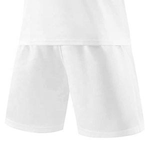 Maillot de football américain blanc à col en V, manches courtes, respirant, en polyester, pour homme adulte, toutes saisons, sublimé - Product Image 5