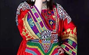 Vestido kuchi vintage étnico tribal, vestido Kuchi tradicional de fiesta Kuchi afgano/Pakistán multicolor vestido Kochi 3025 - Product Image 6