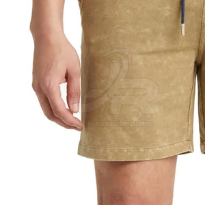 Quick Dry Breathable Acid Wash Casual <b>Mid</b> Shorts 100% Cotton Drawstring Closure Hot Selling Premium Quality Wholesale Price - Product Image 5