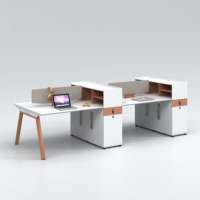 Bureau moderne Bureau d'ordinateur Table de bureau de direction personnalisable Mobilier de bureau Poste de travail de la cabine Tables