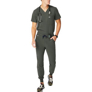 Uniforme médico de Spandex elástico Unisex de alta calidad, uniforme de enfermería a la moda, médicos, pacientes, uso en Hospital, referencia OEM FOB - Product Image 1