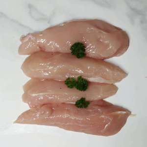 Bandes de poitrine de poulet en vrac, nettoyées et épluchées, sans peau ni os - Product Image 3