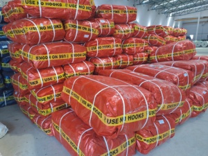 100gsm-250gsm ผ้าใบกันน้ำสีส้มแข็งแรงมากกำหนดขนาดและสีได้เองสไตล์เรียบง่ายกันน้ำ - Product Image 4