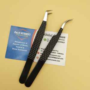 Pince à épiler diamantée en acier inoxydable de haute précision pour extensions de cils pince à épiler volume avec pointe pointue - Product Image 4