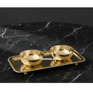 Bol à chocolat martelé en métal avec assiette, dernière collection, bol à bonbons de table, vente chaude, bol à chocolat décoratif arabe - Product Image 3