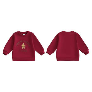 Personalizado primavera otoño bebé niños ropa dibujos animados bordado suelto Casual niños niñas sudadera - Product Image 1