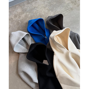 Custom Heavyweight 350Gsm Drop Shoulder Men's Hoodie <b>Manufacturers</b> Blank Cotton Oversized Boxy Fit Hoodie & Sweatshirts for Men - Product Image 3