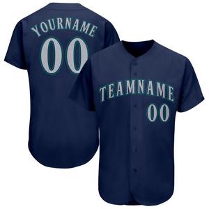 Ropa de equipo personalizada más vendida, camiseta de béisbol gris-verde azulado personalizada - Product Image 1
