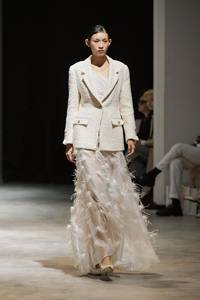 Wholesale <b>Women's</b> <b>Skirts</b> Elegant MILAN EMB FEATHER <b>SKIRT</b> ODM 73%CUPRO,27%POLYESTER Straight Winter <b>Skirts</b> <b>Women</b> from Vietnam - Product Image 3