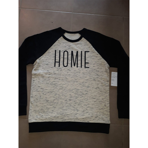 Camisetas de gran tamaño de algodón pesado con cuello redondo para hombre, ropa de calle de manga larga de algodón 100%, Jersey frontal con estampado colorido de estilo informal - Product Image 2