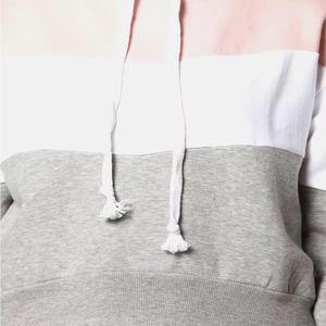 เสื้อกันหนาวถักแขนยาวมีฮู้ดสำหรับผู้หญิง, สเวตเชิ้ตสีพื้นสำหรับฤดูใบไม้ร่วงฤดูหนาวโลโก้ด้านหน้าลำลอง - Product Image 6