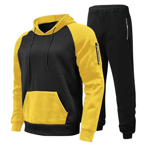 Chándal de 2 piezas para hombre, chándal de manga larga, trajes deportivos informales, chándal con capucha y cremallera completa, chándal transpirable - Product Image 5