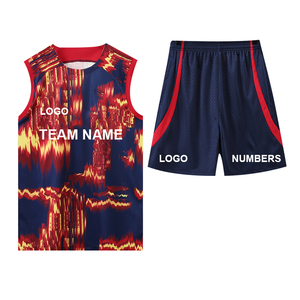 Kit de basket-ball pour hommes sublimation personnalisée dernier modèle ODM OEM livraison rapide uniforme de basket-ball maillot vêtements de basket-ball - Product Image 3