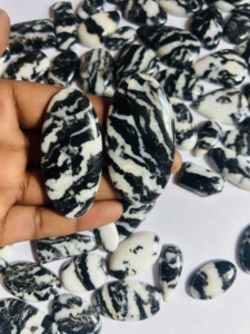 Grado AAA Natural Negro Blanco Cebra Turquesa y Cabujón de Búfalo Piedras preciosas Tamaño del cliente Piedra suelta Lote al por mayor de piedras preciosas, - Product Image 2