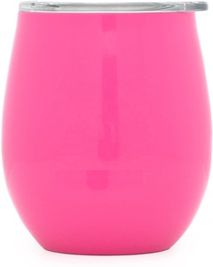 STAINLESS STEEL STEMLESS COLOR TUMBLER GLASS - PLAIN - Product Image 1