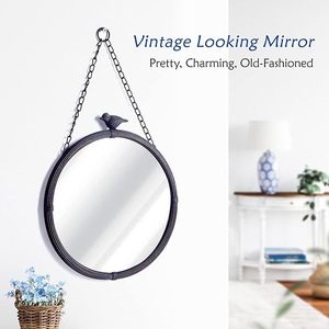 Latest Design Vintage Round <b>Metal</b> Framed Wall Mounted Mirror With Bird Iron <b>Metal</b> <b>frame</b> wall mirror - Product Image 6