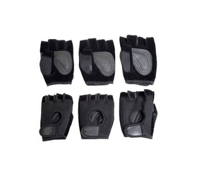 Venta al por mayor Fitness transpirable medio dedo levantamiento de pesas ejercicio deportes entrenamiento carreras bicicleta ciclismo calidad superior - Product Image 2