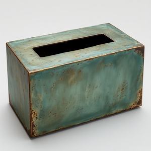 Boîte à mouchoirs en métal multifonctionnelle de haute qualité, options personnalisables, style moderne et simple pour une vie organisée, construction durable - Product Image 5