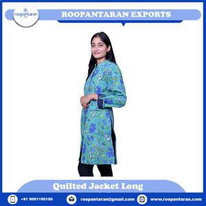 Chaqueta Acolchada para Mujer, Estampada a Mano, con Capa de Algodón Suave, Chaquetas Acolchadas para Mujer en Oferta - Product Image 6