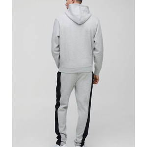 Ensembles de jogging en molleton de coton 100% personnalisé coupe décontractée deux pièces imprimé solide survêtement d'hiver tarifs de gros - Product Image 2