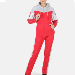 Survêtement en polaire personnalisé de haute qualité pour femmes Survêtement de sport de luxe de grande taille deux pièces ensembles pour femmes - Product Image 6