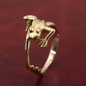 <b>Hugging</b> Frog Brass <b>Ring</b> 18k Gold Plated Ethnic Gothic <b>Ring</b> Wholesale <b>Ring</b> For Women - Product Image 6