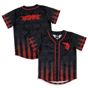 เสื้อเบสบอลคลาสสิกย้อนยุคเครื่องแบบเบสบอลเสื้อเจอร์ซี่ลายทางทันสมัย - Product Image 1