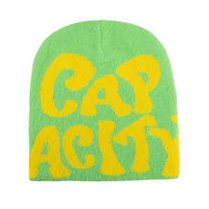 หมวกบีนนี่ถักแบบพิมพ์ลายตามสั่ง ขายส่ง หมวกบีนนี่แบบพับขอบ สำหรับทุกเพศ หมวกทรงสกัลแคป - Product Image 4