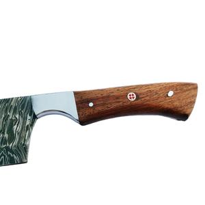 Cuchillo de Cocina Profesional Hecho a Mano de Alta Calidad, Cuchillo de Acero de Damasco, Cuchillo Serbio de Hoja Fija - Product Image 3