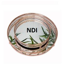 Bandeja decorativa hecha a mano para el hogar, hotel, catering, uso de bandejas para servidores de alimentos, bandeja para servir desayuno y comida - Product Image 1