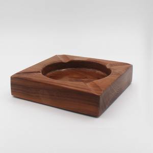 Cendrier carré en bois accessoires de fumée cendrier à cigarettes en bois naturel logo personnalisé accepté - Product Image 4