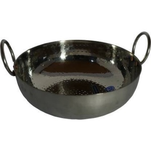 ก้นกลมแบบหนักเป็นคู่ค้าที่สมบูรณ์แบบสำหรับเครื่องครัวกระทะของคุณการออกแบบที่ทันสมัยการหล่ออลูมิเนียม Kadhai มีสองมือจับ - Product Image 4