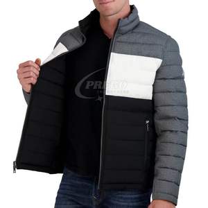 Nouvelle parka d'hiver rembourrée avec logo imprimé, 100% polyester, vente chaude, style personnalisé, veste matelassée pour homme - Product Image 4