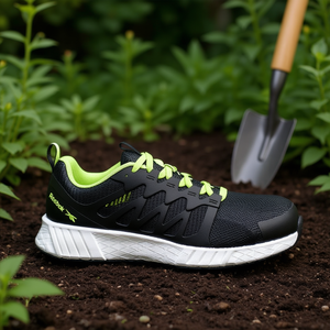 รองเท้าเซฟตี้ Fusion Flexweave S1P SRC ESD ไซส์ 45 W.11 สีดำ/เขียวมะนาว พร้อมถุงมือทำสวนและอุปกรณ์ป้องกัน - Product Image 3