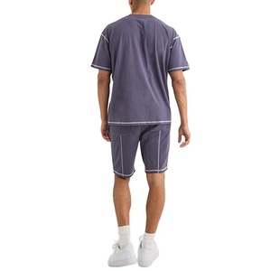 Twinset 100% coton pour hommes respirant léger 180 Gsm coupe régulière Style décontracté Logo personnalisé dernière conception pour l'été - Product Image 5