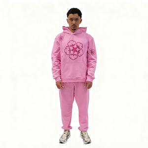 OEM Top Quality Streetwear <b>Hoodie</b> <b>for</b> <b>Men</b> <b>Thick</b> Comfortable Combed Cotton Pullover with Puff Logo Print Unisex Designer Inspired - Product Image 1