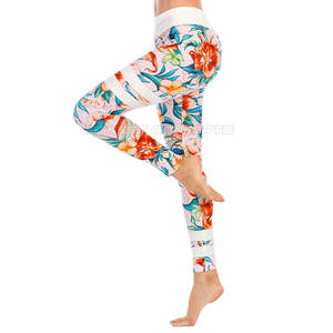 Por encargo de la sublimación de las mujeres Legging de cintura media Spandex Material de poliéster en venta - Product Image 2