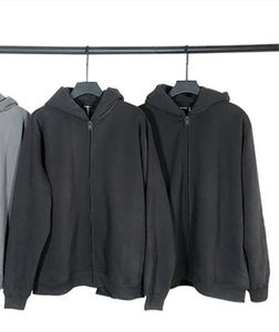 เสื้อฮู้ดซิปผู้ชายแบบย้อมสีเอซิด สกรีนโลโก้ตามสั่ง ขายดี ดีไซน์ใหม่ ผลิตในปากีสถาน - Product Image 3