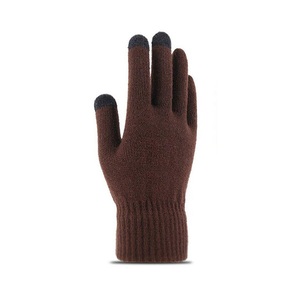 Wholesale Men's Acrylic Full <b>Finger</b> Knit <b>Gloves</b> | Custom Logo & Color Winter Knit <b>Gloves</b> | Budget Micro-Touch <b>Gloves</b> - Product Image 2