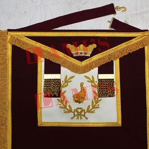 Orden masónica de Athelstan Grand Senior Deacon delantal personalizado bordado a mano delantal para la venta - Product Image 3